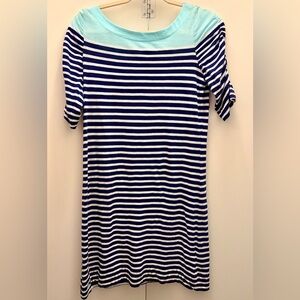 Lilly Pulitzer Blue and White Striped T shirt Dress